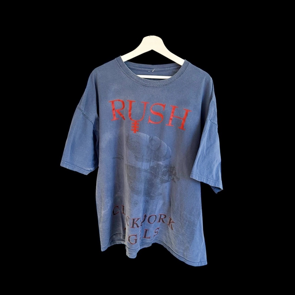 Vintage 2012 Rush Clockwork Angels Tour Shirt Sz 3xl … - Gem